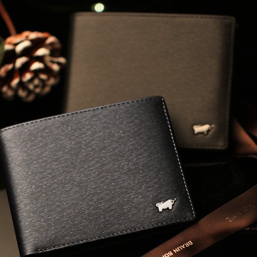 BRAUN BUFFEL 德國小金牛 【免費升級送禮包裝】波索 5卡透明窗皮夾-藍色/BF386-316-NY