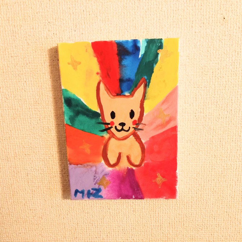 絵画　一点物　カラフルヤマアラシ君 - 海報/掛畫/掛布 - 其他材質 