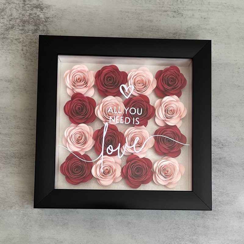 愛之祝福禮盒 - All you need is Love - 擺飾/家飾品 - 紙 紅色