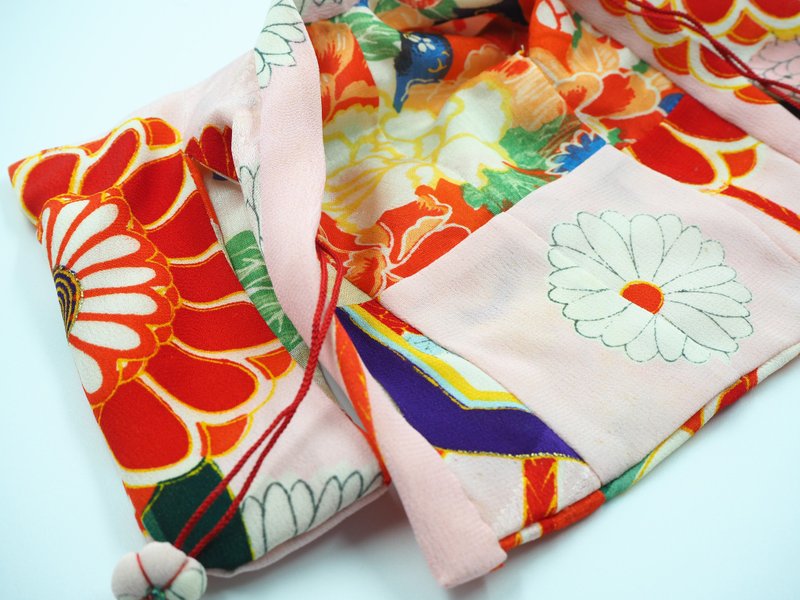Colorful and cute haori　Haori only - 公仔/玩偶 - 絲．絹 粉紅色