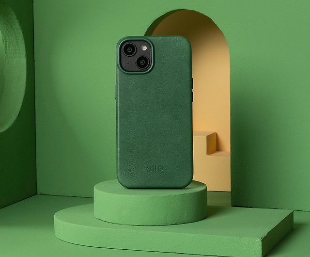 Leather Case –Forest Green (iPhone 14 Pro/Max/Pro Max) - Shop alto 