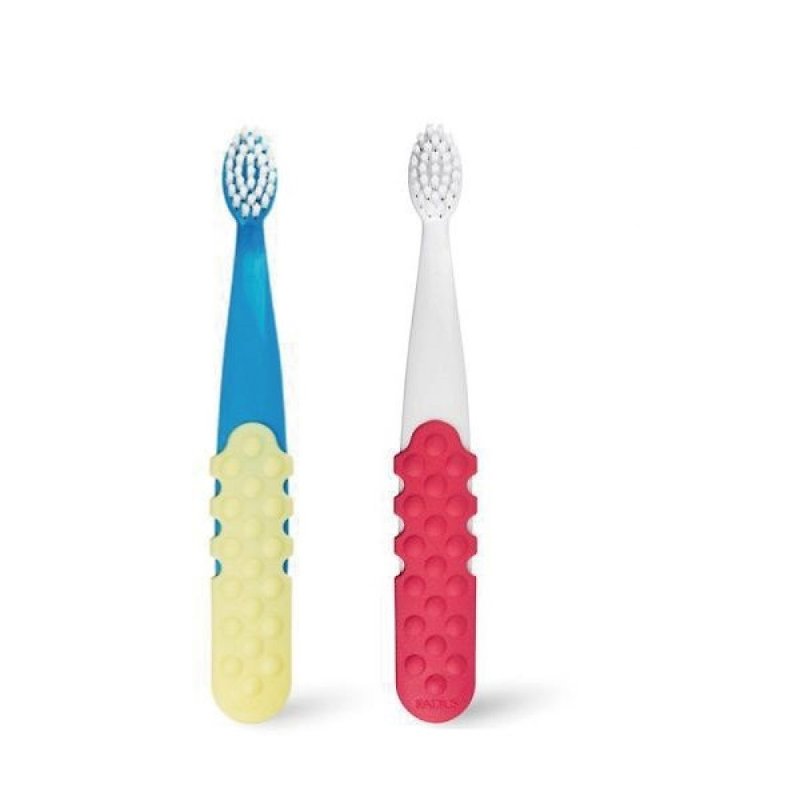 American Radius Baby Toothbrush-Children's toothbrush (3 years old + two-piece set) with random colors - Other - Other Materials 