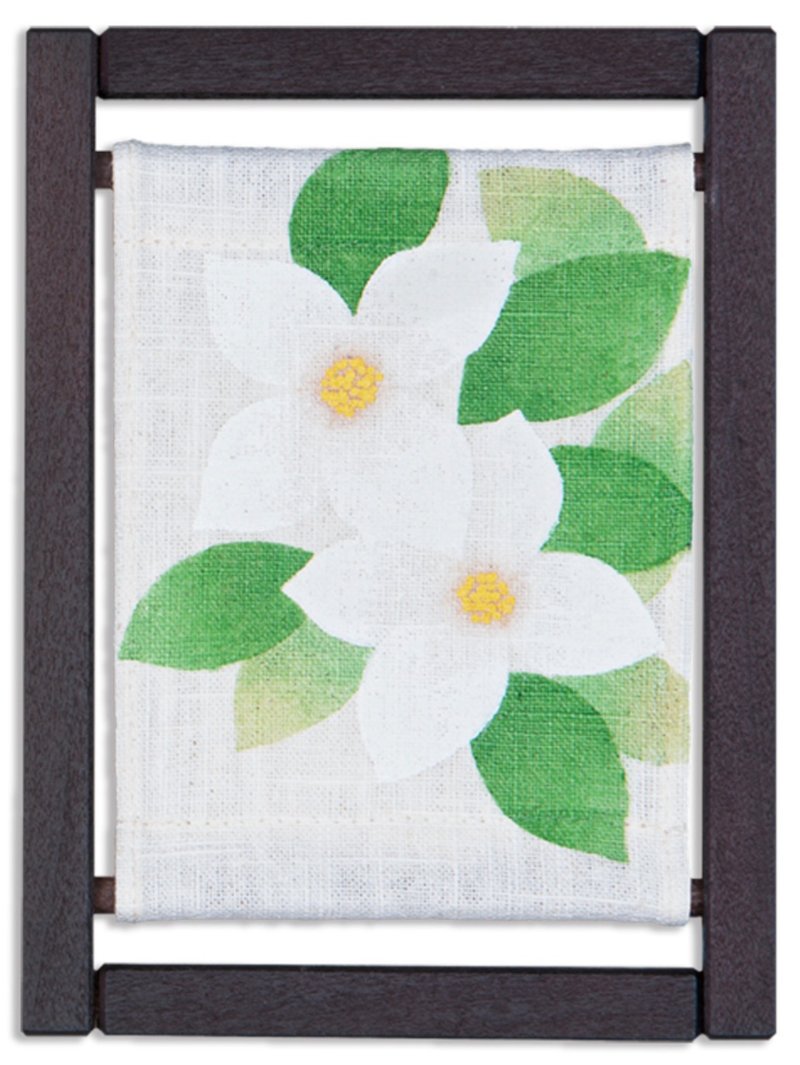 京都手繪亞麻畫框-山法師 - 擺飾/家飾品 - 棉．麻 