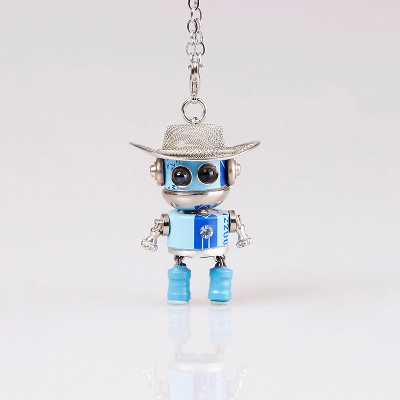 Picobaby / handmade robot necklace / personalized jewelry - สร้อยคอ - โลหะ 