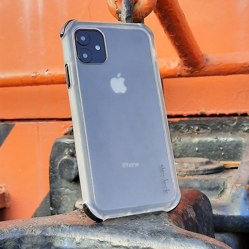 NavJack│ iPhone 11 (6.1吋) 雙重堡壘抗摔吸震保護殼 - 手機殼/手機套 - 塑膠 白色