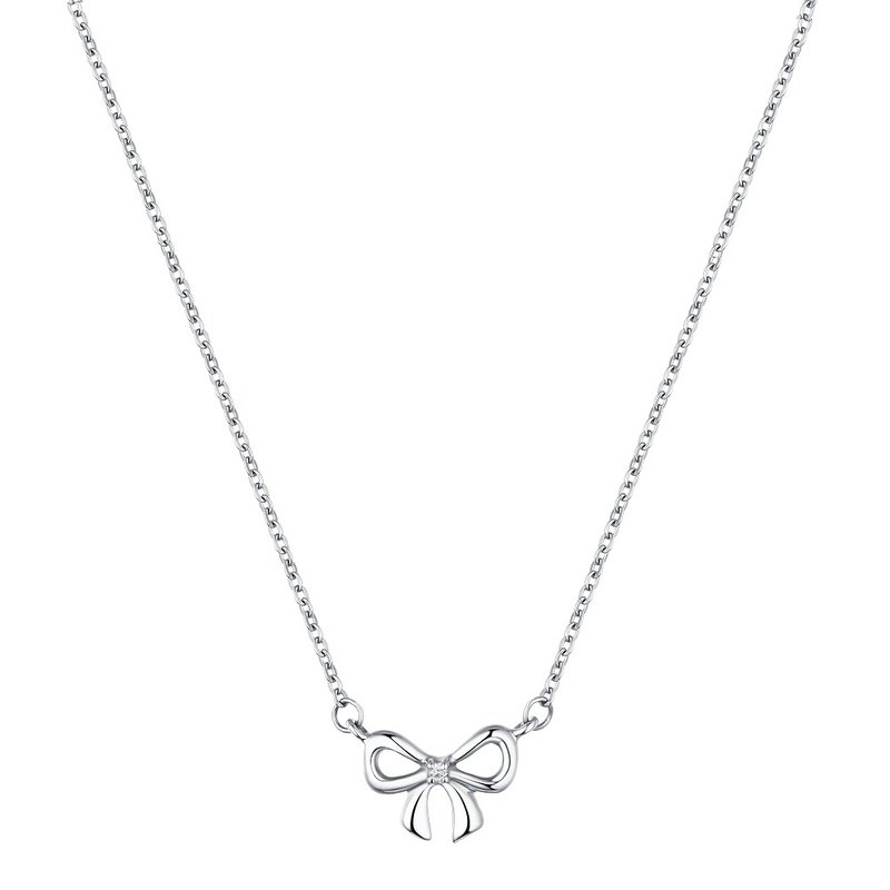 Diamond 316L Surgical Steel  Necklace Pendant  for Female - สร้อยคอ - เพชร สีเงิน