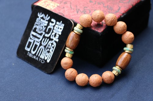 TIBUKKYO德榕藏品 精品尼泊爾正統鳳眼菩提 12MM圓珠六道木桶珠 串珠設計 佛珠念珠