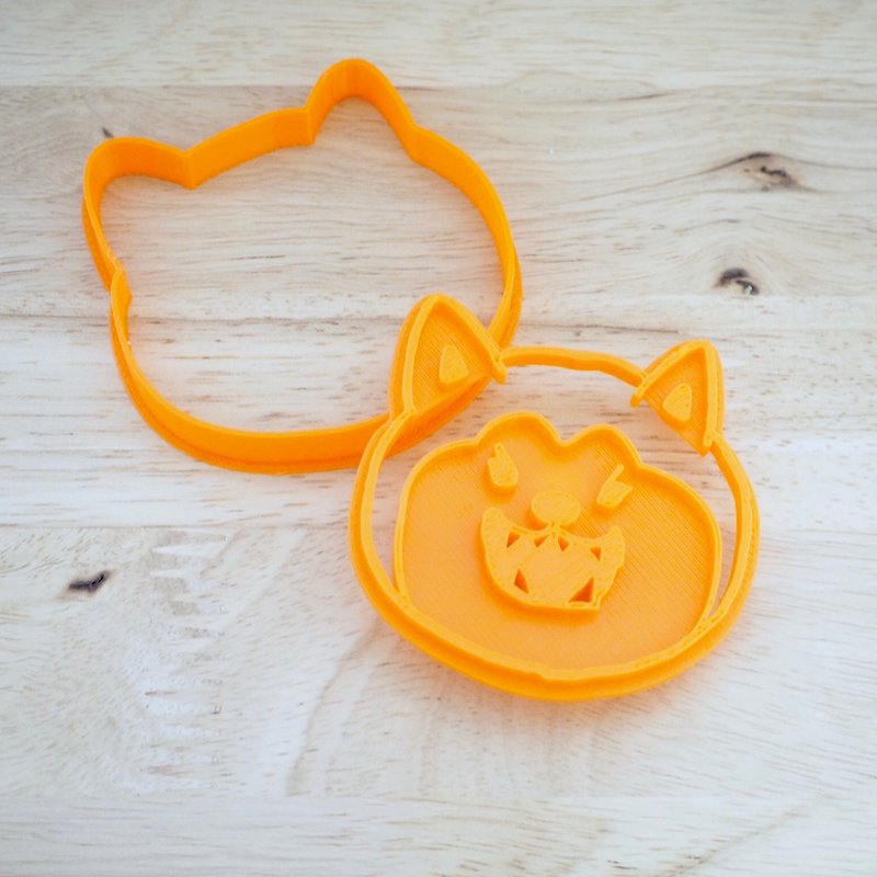 Shiba Inu cookie stamp ・Fujibitai angry version - Cookware - Plastic Orange