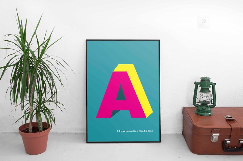 The letter A. - Posters - Paper Multicolor