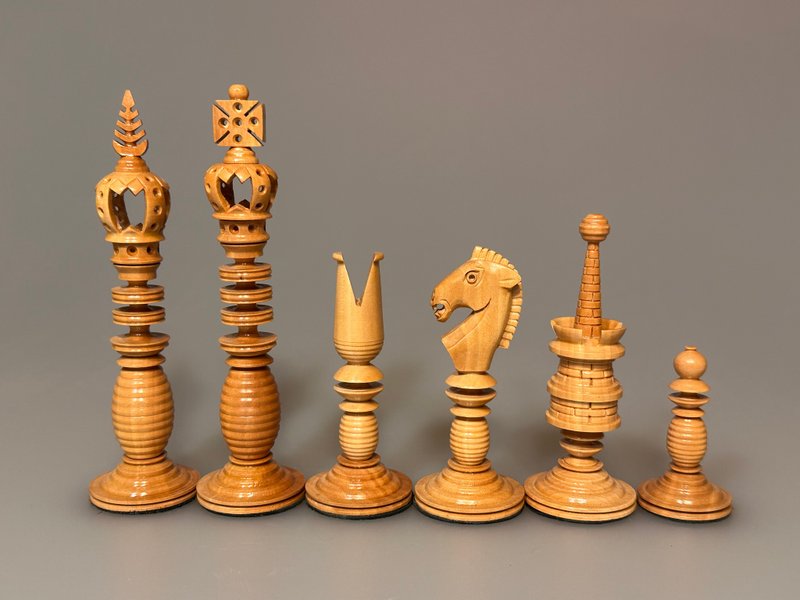 Kadun Barleycorn chess set, 1990 to 2000 - 桌遊/卡牌 - 木頭 