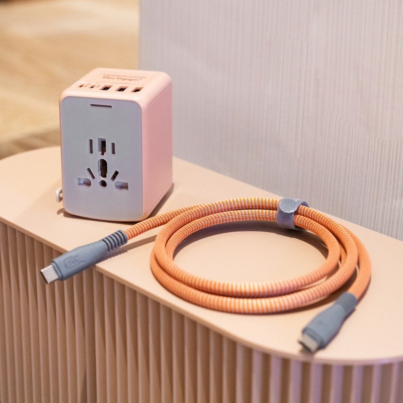 For Hong Kong Only - Comfy Travel Electric Set - Coral - Chargers & Cables - Other Materials Pink