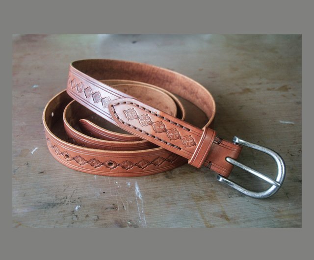 有名な高級ブランド Oiled Leather ロングベルト www.ambienteymedio.tv