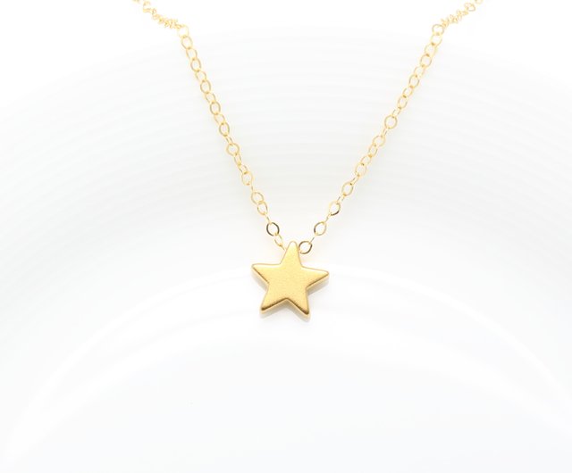 星の王子さま 星 STAR シルバーs925 K24ゴールドメッキ ネックレス