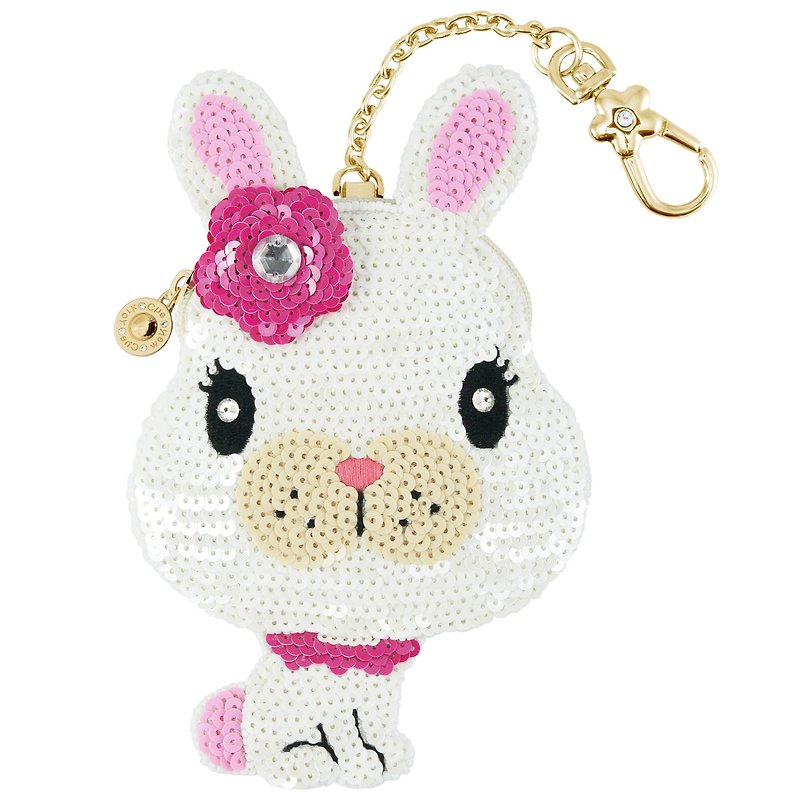 Rabbit Girl Coin Bag - Coin Purses - Other Materials White