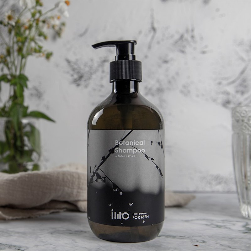 Herbal Cleansing Oil Control Shampoo 500ml - Improves oil production, flattening, refreshing and fluffy - สกินแคร์ผู้ชาย - พืช/ดอกไม้ สีเขียว