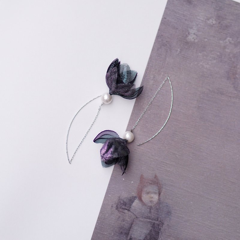 Lola - Earrings & Clip-ons - Other Materials Black