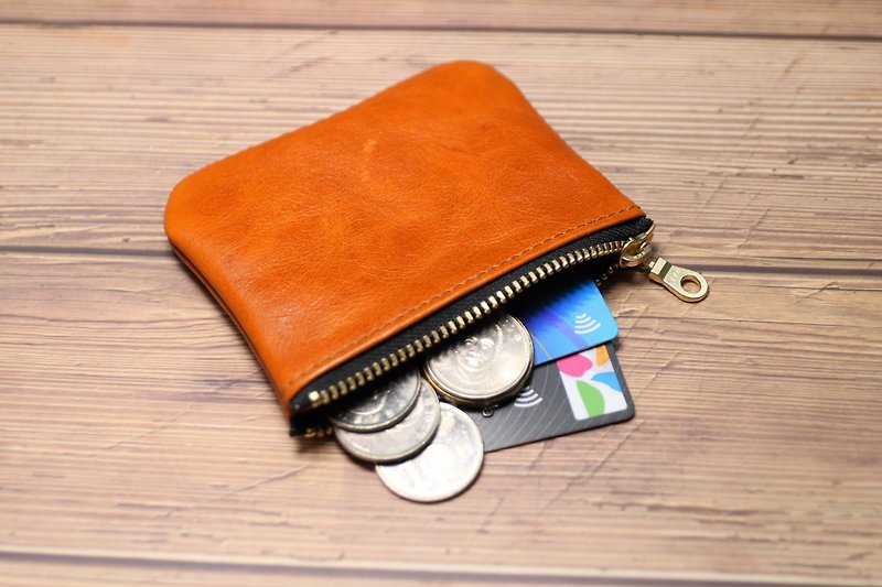 Zipper lightweight credit card coin purse - กระเป๋าใส่เหรียญ - หนังแท้ 