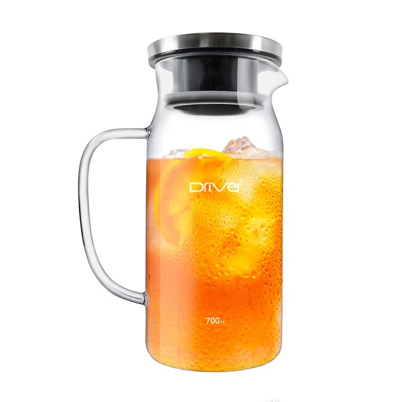 【Summer drinks】 Driver multi-functional cold teapot 700ml - Teapots & Teacups - Glass 