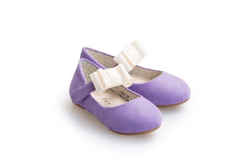 Baby Day Classic Dream Doll Shoes-Elegant Purple - รองเท้าเด็ก - หนังแท้ สีม่วง