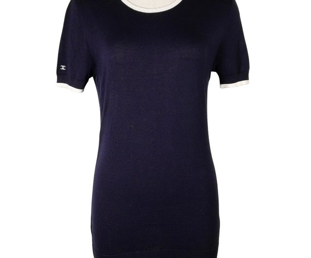 ☆ヴィテージCHANEL半袖コットンニット☆ CHANEL ヴィンテージ コットン 半袖ニット