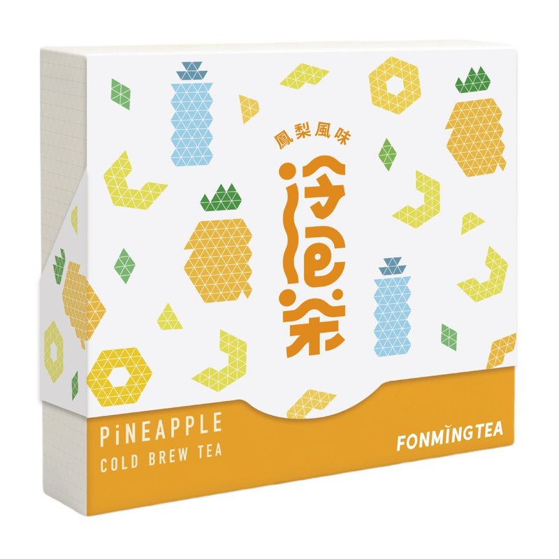 鳳梨冷泡茶12入盒裝 Pineapple Cold Brew Tea Bags 風味冷泡茶包 - 茶葉/茶包/水果茶 - 其他材質 