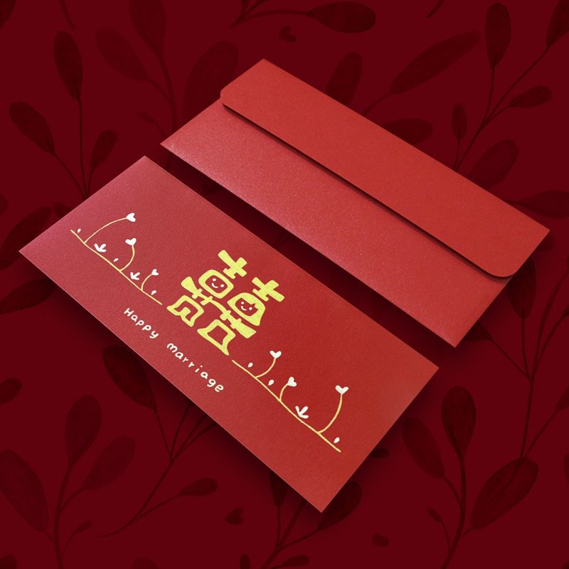 [囍Wedding\7 styles to choose from] Handmade hand-painted red envelope bags - Chinese New Year - Paper Red