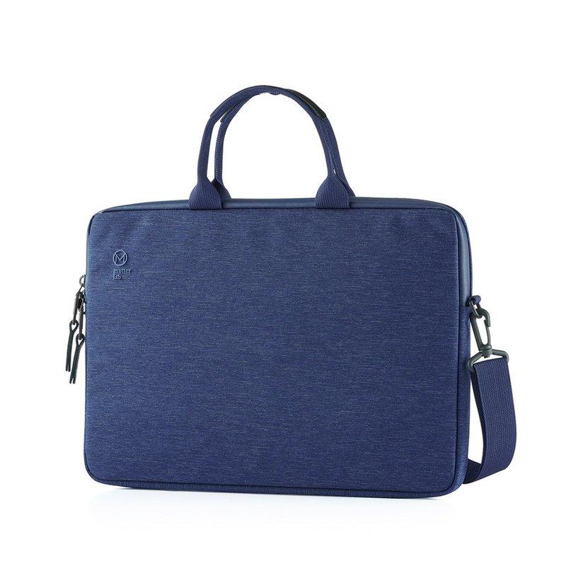 ÉPOQUE 13-14 in Light Laptop Brief-Royal Blue - กระเป๋าแล็ปท็อป - เส้นใยสังเคราะห์ สีน้ำเงิน