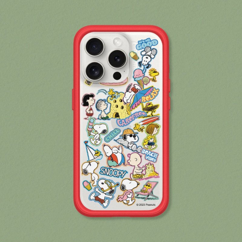 Mod NX邊框背蓋手機殼∣Snoopy史努比/夏日活動 for iPhone - 手機配件 - 塑膠 多色