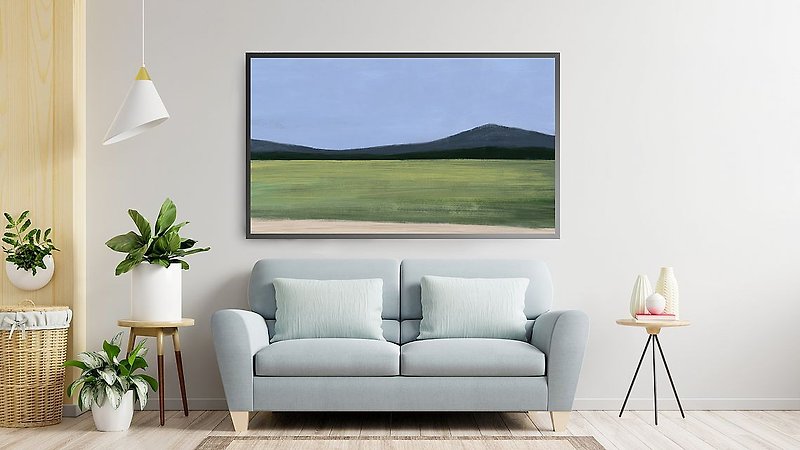 Samsung Frame TV art landscape digital download, 藝術為 三星 The Frame 美學電視 畫 景觀 群山
