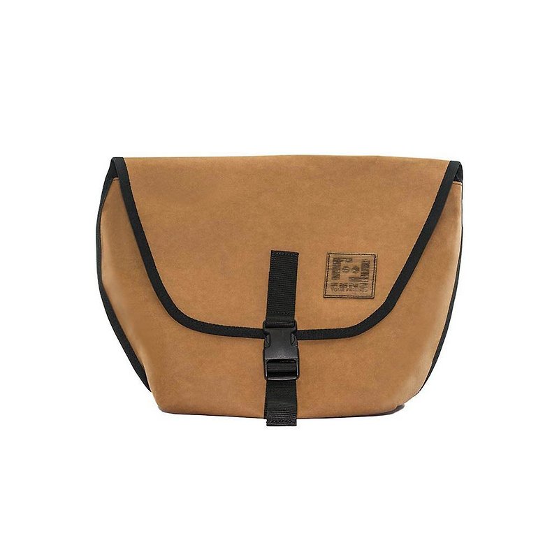 FENZ Fiber Paper Side Pack_Brown - Messenger Bags & Sling Bags - Paper Brown