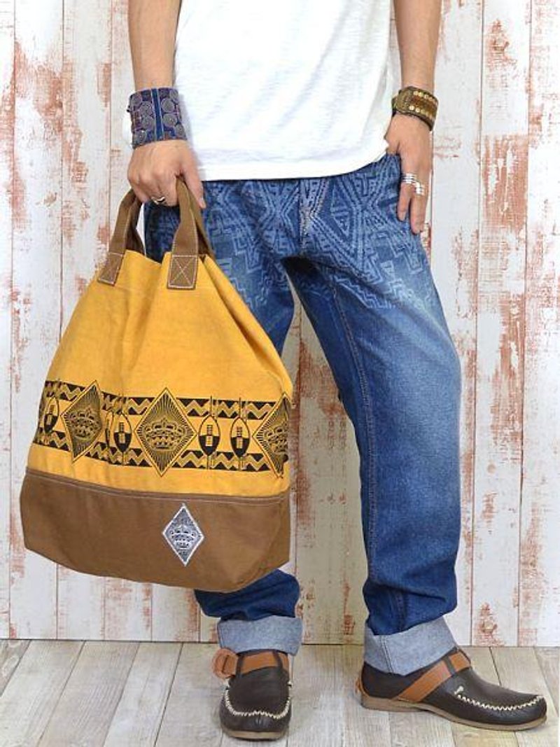 Canvas Cotton 2way Tote Bag / Shoulder Bag - Handbags & Totes - Other Materials 