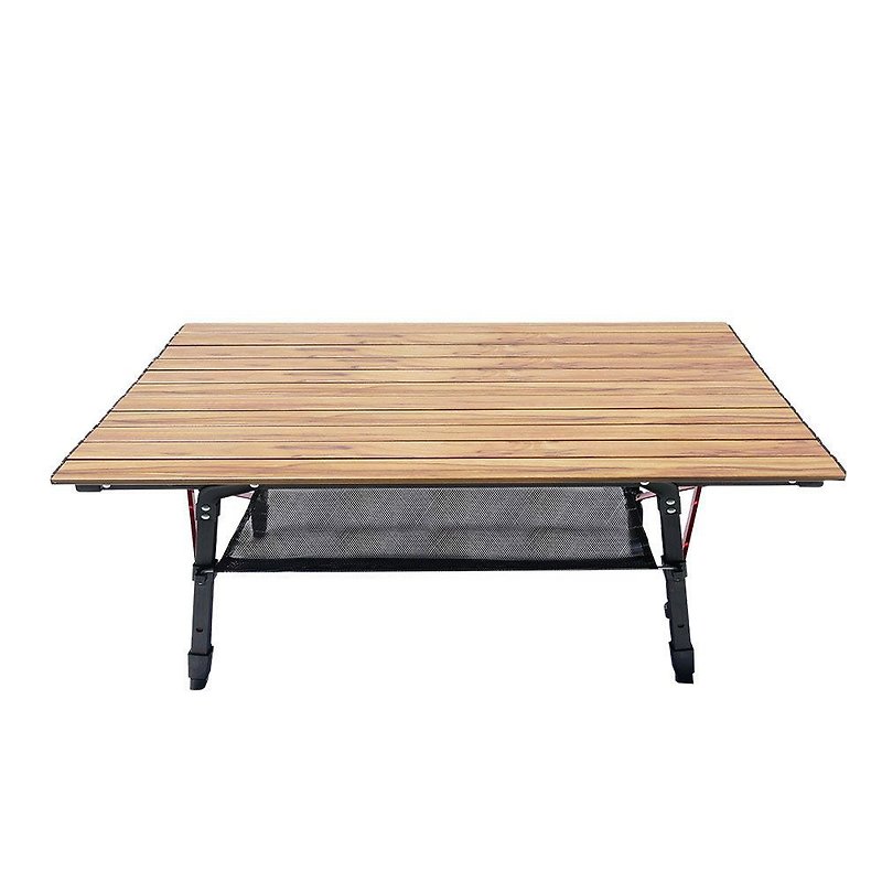 【Outdoorbase】 Walnut wood grain aluminum alloy egg roll table-L-25476 - Camping Gear & Picnic Sets - Other Materials 
