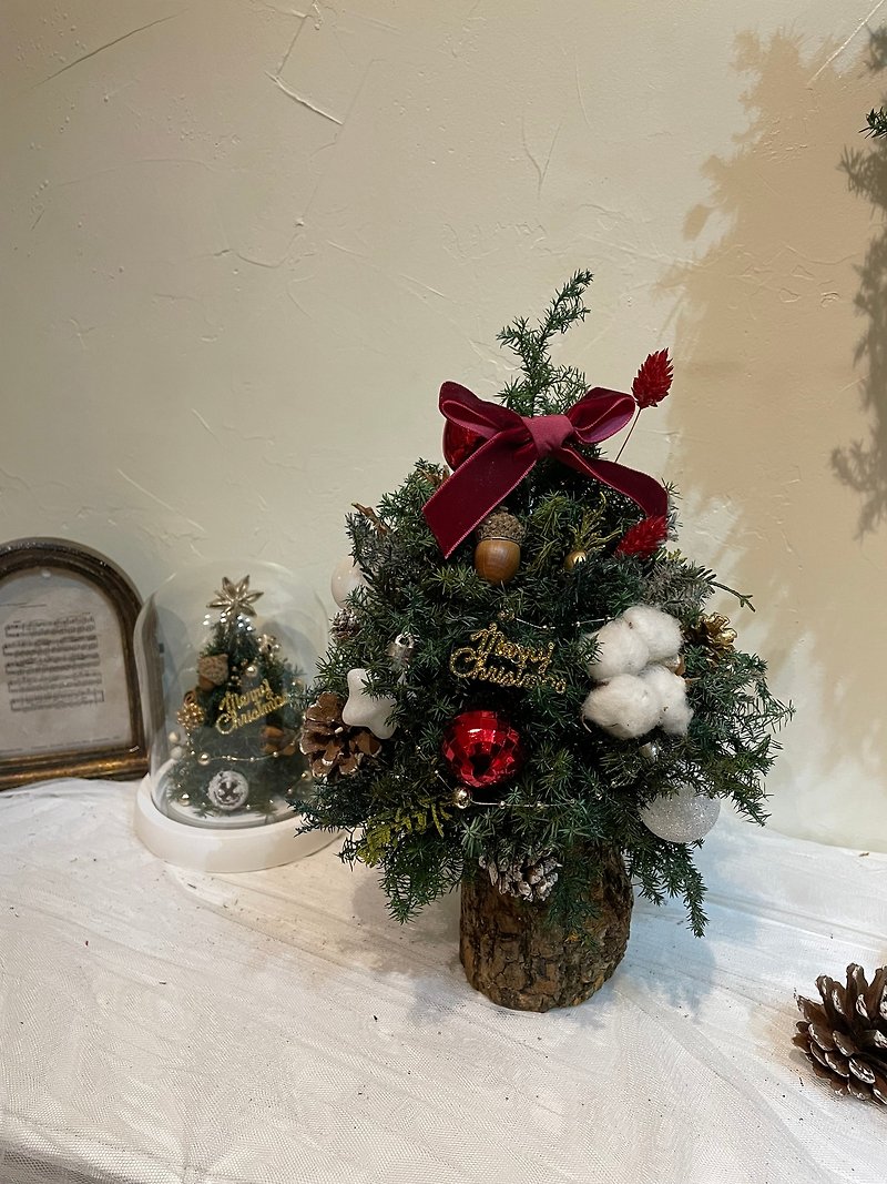 Christmas tree/Japanese imported unfading cedar/Christmas tree/Christmas gift/Exchange gift/ - ช่อดอกไม้แห้ง - พืช/ดอกไม้ 