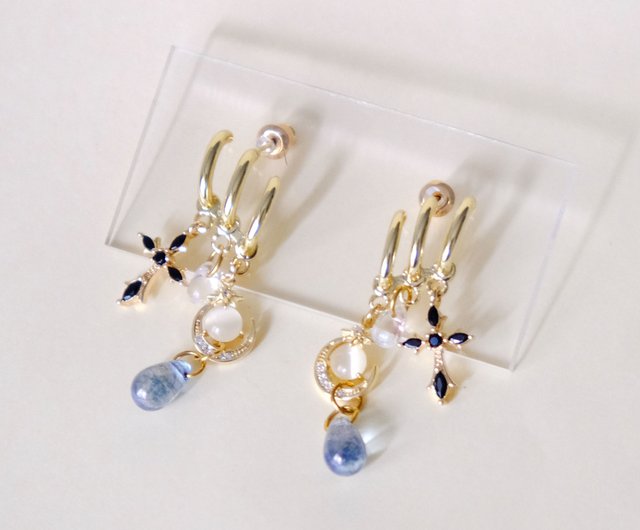 Three hole sale earrings