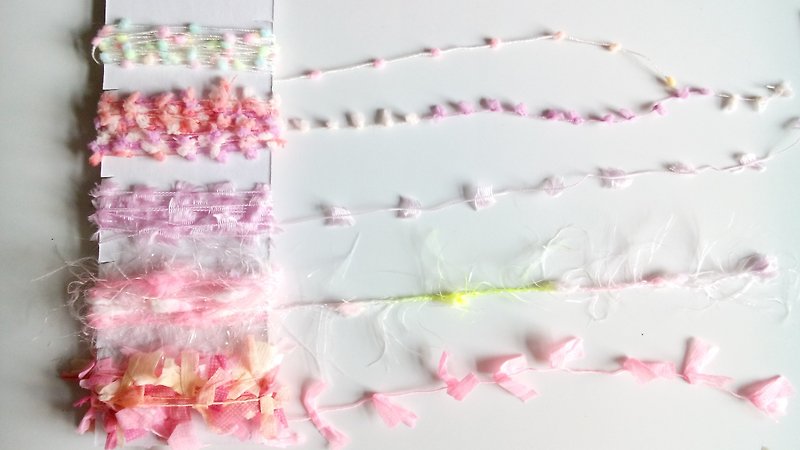 日記装飾 　桜紗線　2m 5種類 - ラッピング - コットン・麻 ピンク
