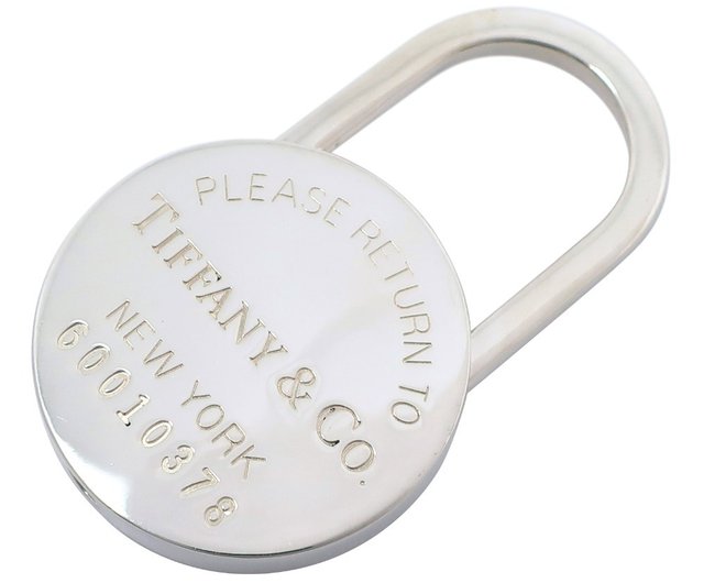Tiffany&Co ティファニー　カデナ　キーホルダー　925 TIFFANY&Co.】ティファニー ロックチャーム カデナ イニシャルK