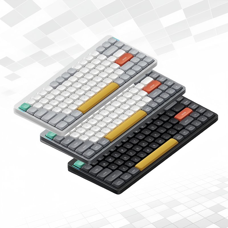 Nuphy Air75 V2 Portable 75% Mechanical Keyboard - อุปกรณ์เสริมคอมพิวเตอร์ - อลูมิเนียมอัลลอยด์ ขาว