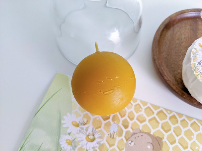空氣淨化－小蜜球、蠟燭球 - 蠟燭/香氛/手工皂 - 蠟 黃色