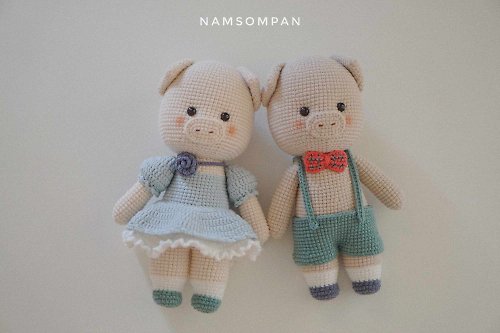 namsompan Digital Download - PDF | Crochet amigurumi Lover Pig