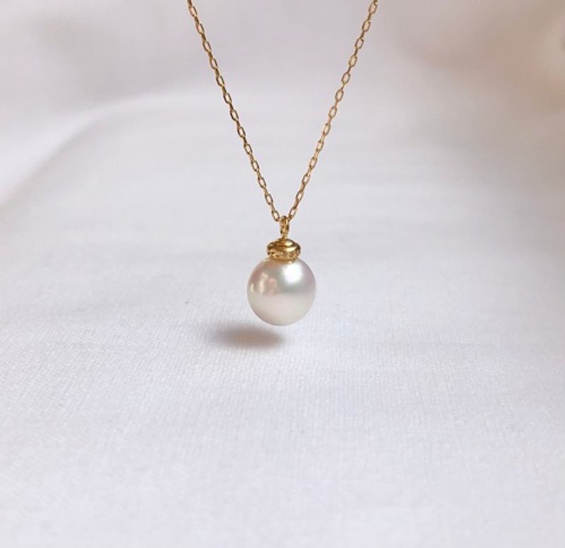Akoya pearl ペンダント K18  750  cr - 項鍊 - 珍珠 金色