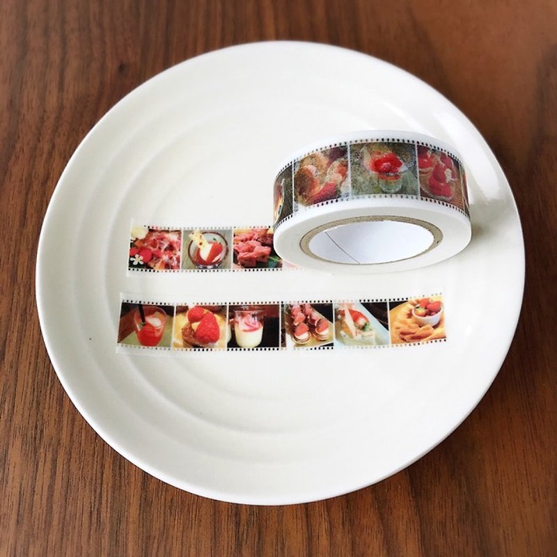 strawberry sweet washi tape masking tape paper tape - มาสกิ้งเทป - กระดาษ สีแดง