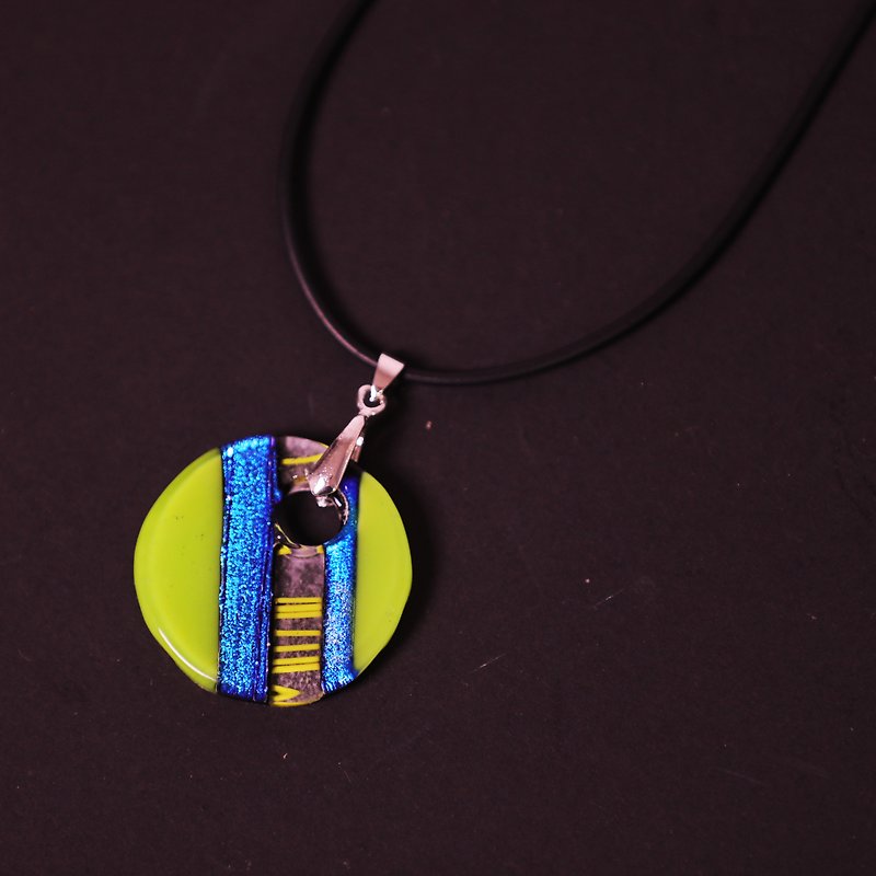 recycled glass galaxy necklace-earth-fair trade - สร้อยคอ - แก้ว หลากหลายสี