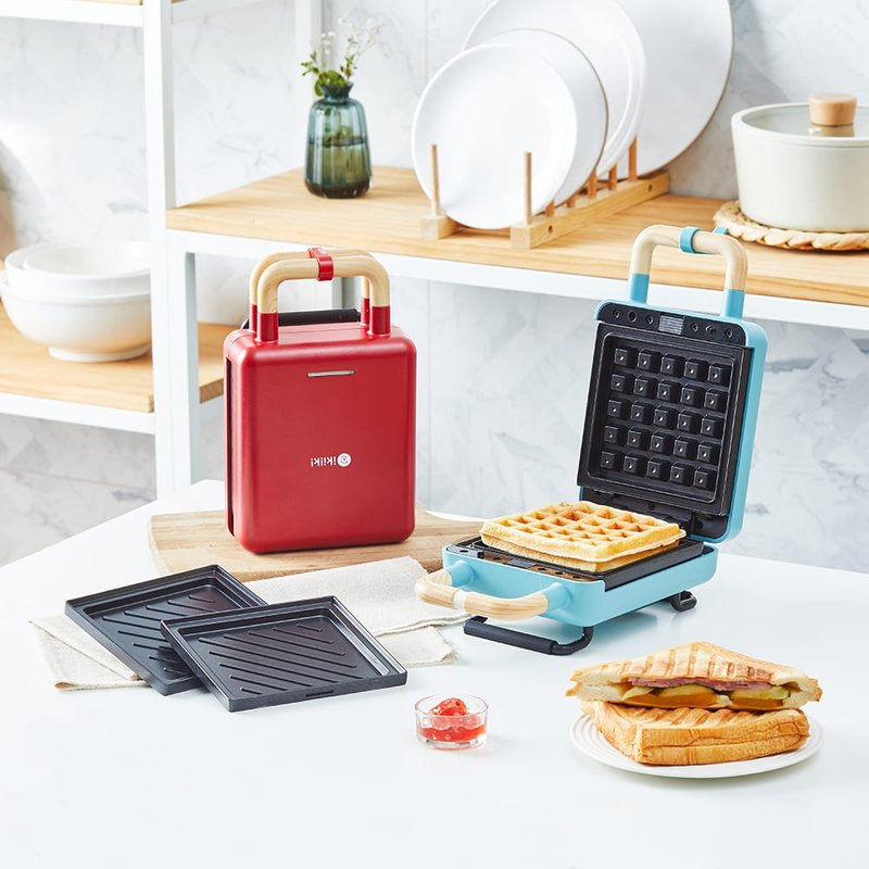 【ikiiki】2-in-1 hot press toaster - Kitchen Appliances - Other Materials Multicolor