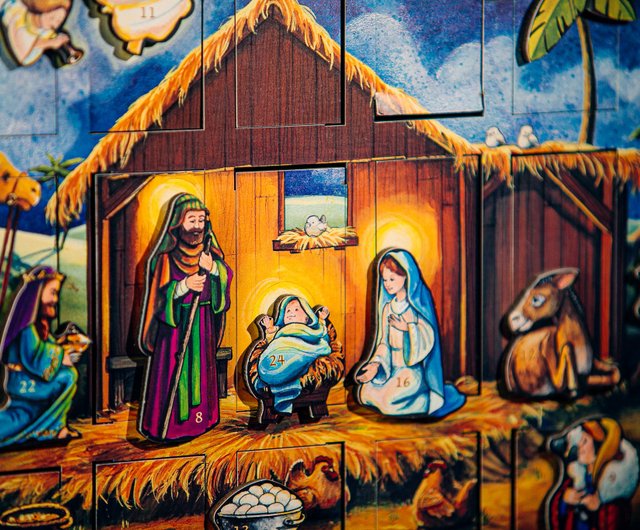 Christmas Countdown Box - Byers' Choice - Christmas Nativity