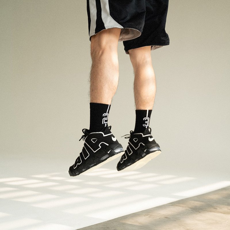 GOODPAIRSOCKS | Number Edition 黑色 高筒運動襪/自選號碼00-99 - 男運動鞋/球鞋 - 棉．麻 黑色