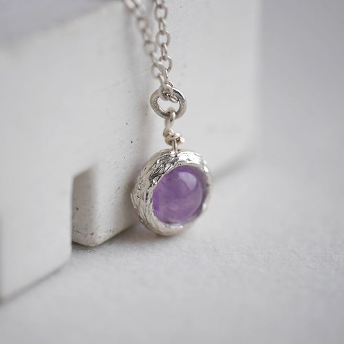 Enchant Jewelry 薰衣草紫水晶純銀項鍊 - 免費禮物包裝