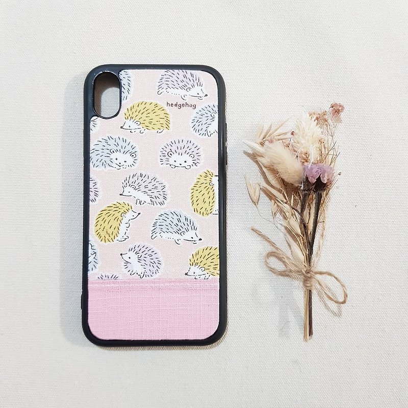[Baby Hedgehog-Pink] The last one of Iphone XR case - Phone Cases - Cotton & Hemp Pink