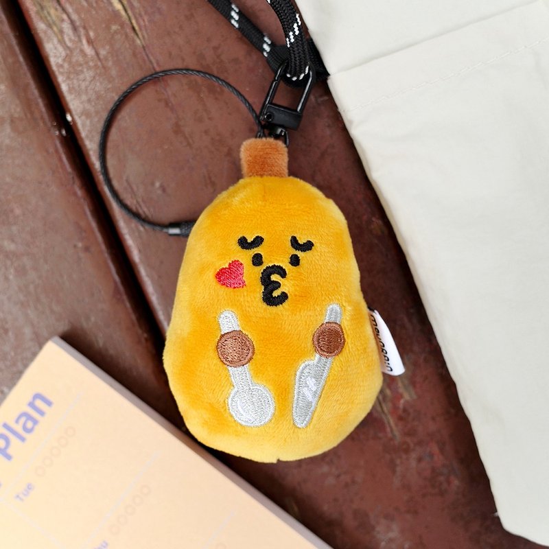 mua melon rain over the mountain original papaya plush pendant cute bag pendant funny keychain doll doll - ที่ห้อยกุญแจ - วัสดุอื่นๆ 