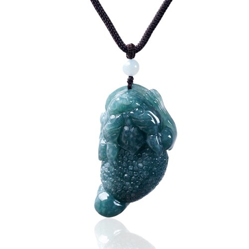 瓔珞珠寶盒 E.L.Jewelry Box 【招財神獸】藍水翡翠三腳蟾蜍項鍊 | 天然翡翠A貨 | 送禮