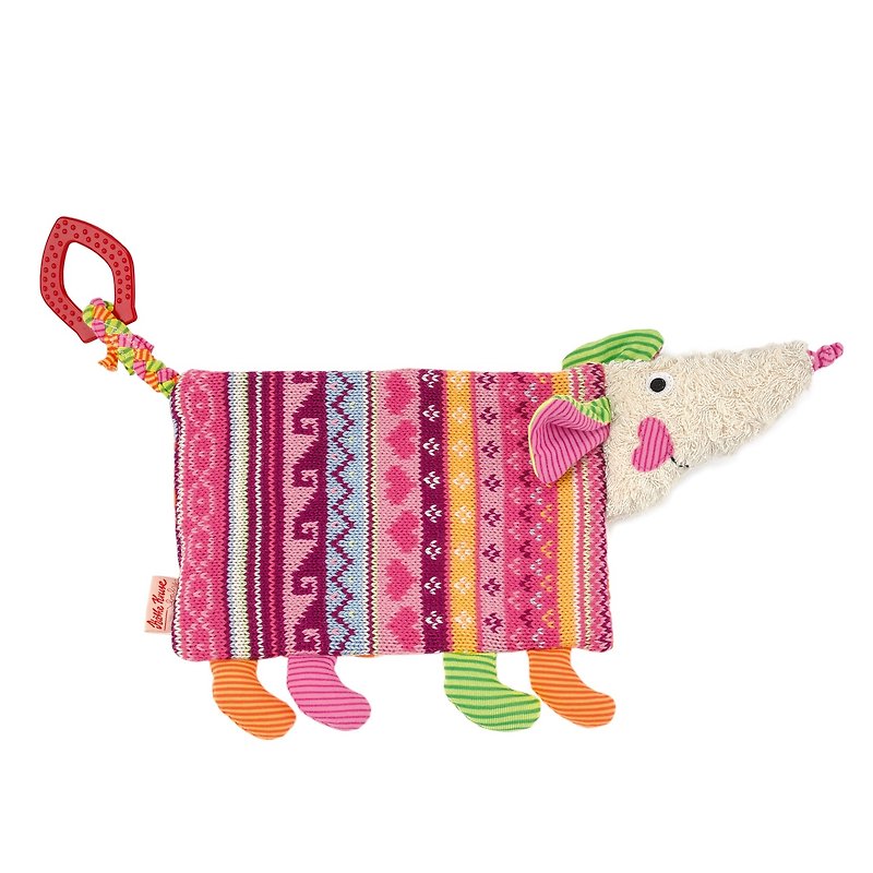 German century brand Käthe Kruse Smilla Snor knitted puppy pacifier - Kids' Toys - Cotton & Hemp Multicolor